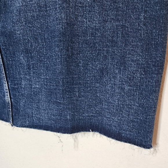 NWT Old Navy Denim Jean Skirt Front Slit Button Fly Women's Plus Size 22 - Picture 12 of 16